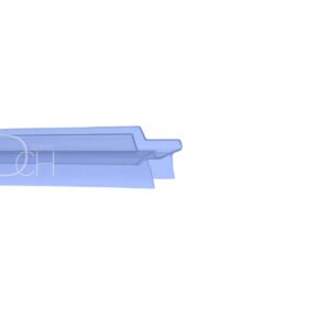 Uszczelka pozioma SanSwiss na drzwi do szkła 8mm x 1000 mm