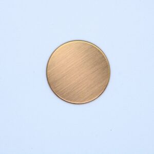 Zaślepka okrągła miedź szczotkowana Sanswiss do zawiasów i uchwytów kątowych kabin prysznicowych
