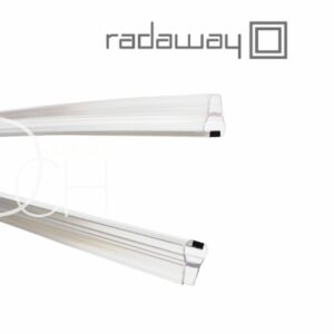 Uszczelki pionowe magnetyczne  180° do szkła 6 mm komplet 2 szt Radaway