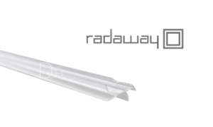 Uszczelka pozioma lewa 45° na drzwi przesuwne do szkła 8 mm IDEA 8 KDD Radaway