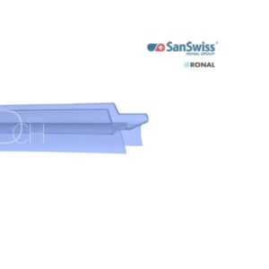 Uszczelka pozioma 45º lewa SanSwiss na drzwi do szkła 6 mm x 1000 mm