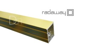 NES profil poszerzający +20 mm pod ściankę/zawias 2000 mm Radaway szczotkowane złoto P01-276200099
