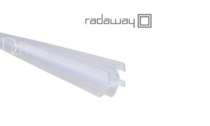 Uszczelka pozioma na drzwi przejrzysta do szkła 8 mm 180° uniwersalna (lewa/prawa) ESPERA KDJ DWJ Radaway 007-108400300