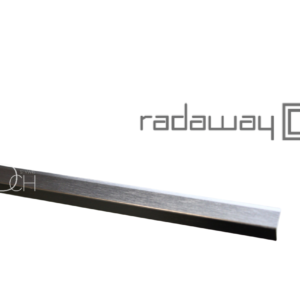 Listwa progowa 8 x 8 mm EU 1000 mm szczotkowany gun metal Radaway 001-326100092