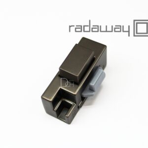 Suwak chwytak dolny typ 3 prawy do drzwi szkło 6 mm IDEA szczotkowany gun metal Radaway 008-100003092