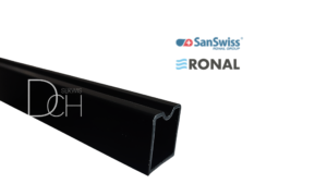 Profil poszerzający ściankę boczną+25 mm SOLT1 SOLT2 Annea Solino Ronal Sanswis ACA1 czarny h-2000 mm