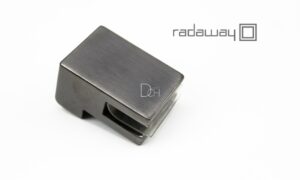 Uchwyt wspornika do szyby 6 mm szczotkowany gun metal Radaway 004-500002292